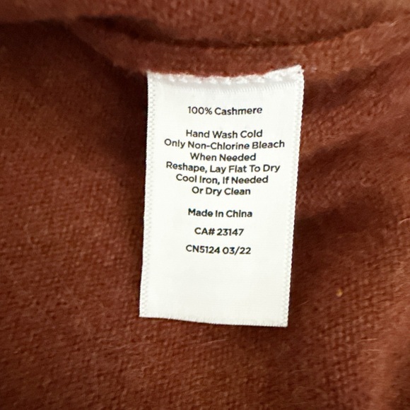 Talbots Rust Cowl Neck Sweater - Picture 3 of 3